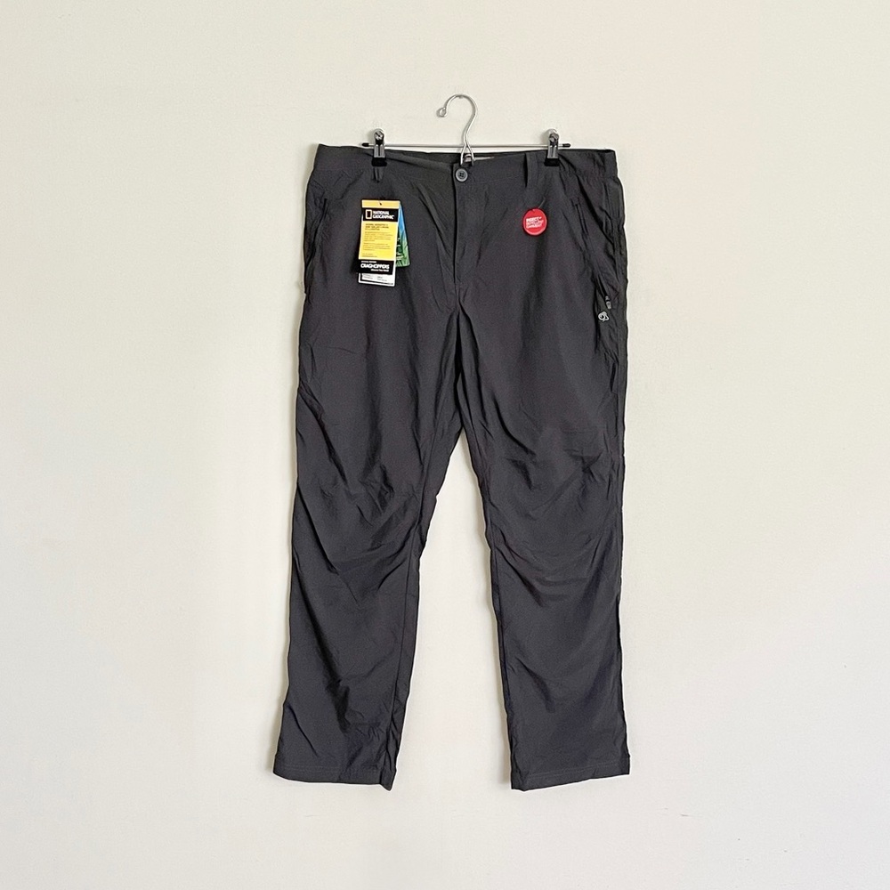 NEW National Geographic x Craghoppers Packable Gray Hiking Pants Men’s 40 Waist